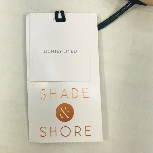 Shade And Shore Women's Sz 36C Underwire Lightly Lined Tie Front Bikini Swim Top - Picture 13 of 13